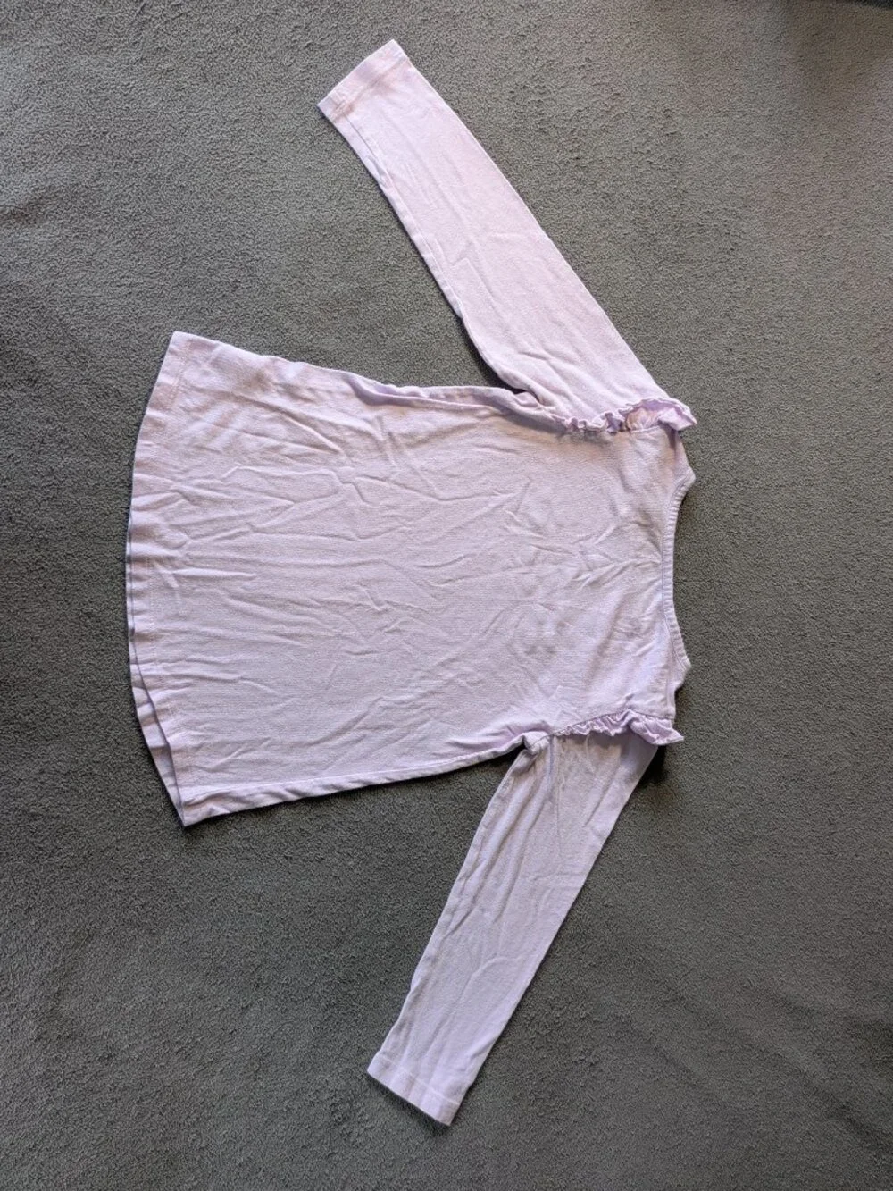 Gap Kids Girls Bundle 2pc Lilac Logo Top Size 5 Pink Ruffle Top Size S